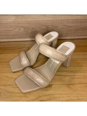 Dolce Vita Pascoe Nude Heeled Sandals - Size 8.5